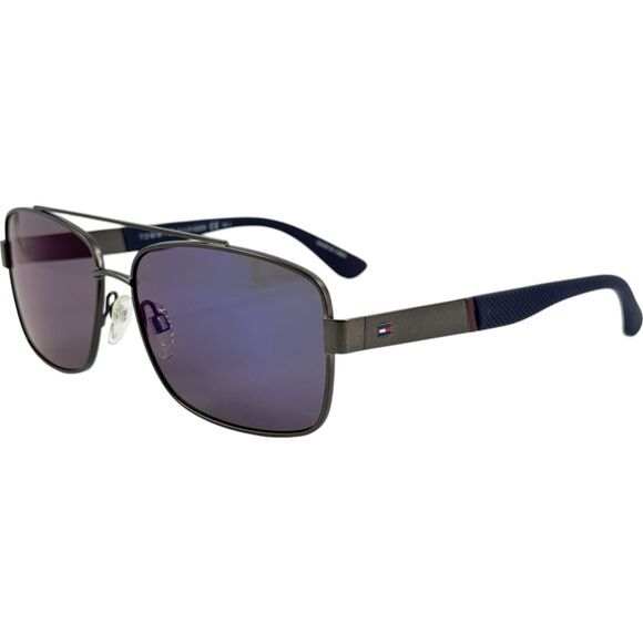 Tommy Hilfiger TH1521S Mens Metal Sunglass 0R80 Matte Ruthenium  59-15 Mirror - Picture 1 of 5